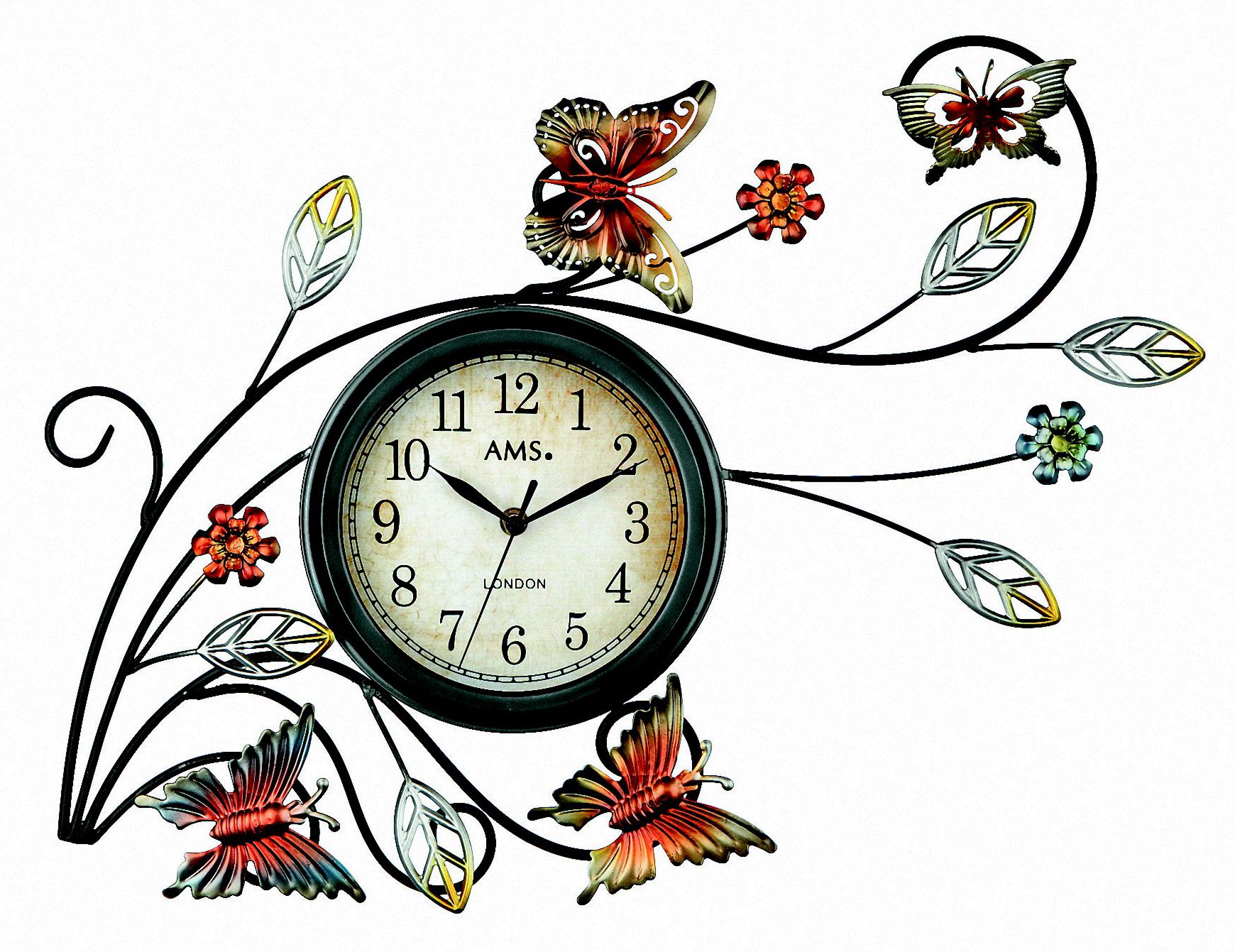 HORLOGE MURALE MODERNE avec mouvement à quartz de AMS AM W7437 neuf EUR